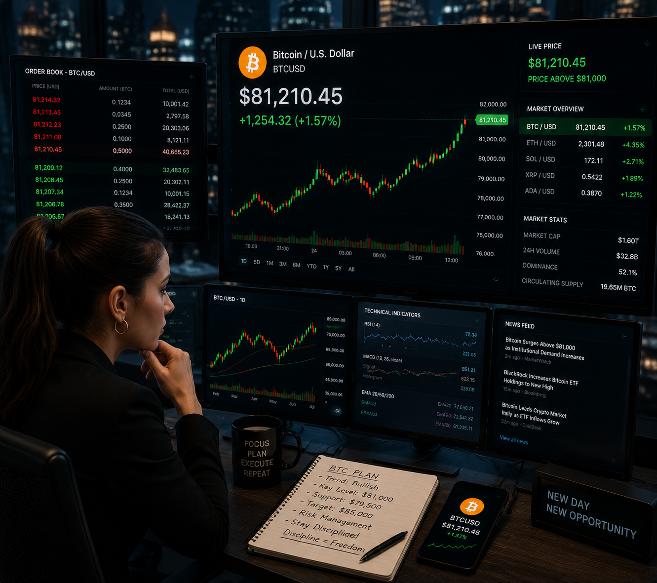Bitcoin rebounds slightly above $81k amid institutional caution