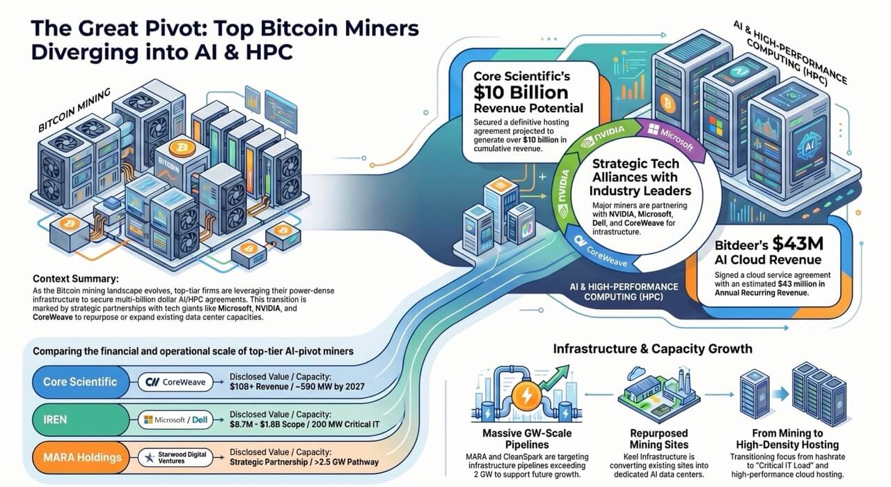 Latest Bitcoin data proves BTC miners need price to retake $80k to stop lure of $4B in AI revenue
